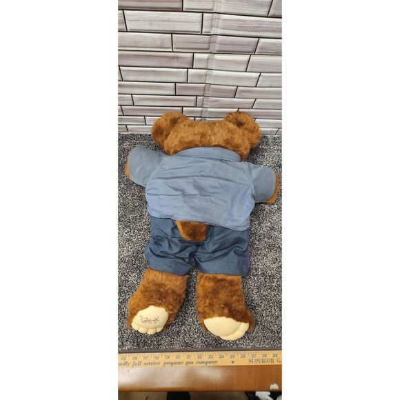 Vintage 1986 Jedgar Sheriff Moody Hollow Furskin Plush Bear 22" Xavier Roberts # - Picture 4 of 7